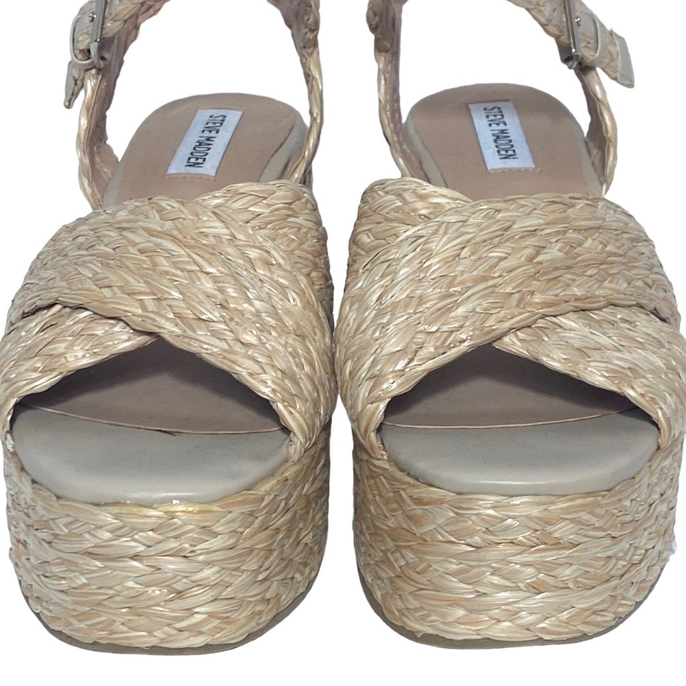 Steve Madden Platform Open Toe Sandals 10M - Picture 6 of 9